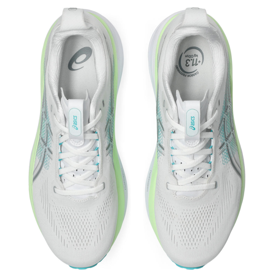 ASICS Men's GEL-KAYANO 33 Running Shoes in White/Energy Aqua AW26