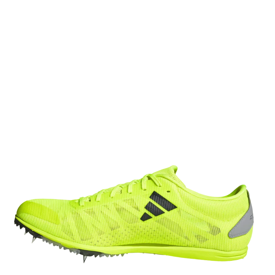 adidas Unisex Adizero Cross Country Running Spikes in Lucid Lemon/Core Black/Halo Silver AW26