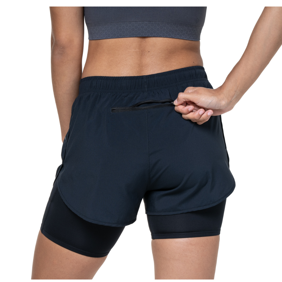 Ronhill Women's Core Twin Short in All Black AW25