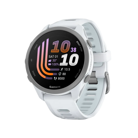 Garmin Unisex Forerunner 170 GPS Watch in Whitestone with Whitestone/Cloud Blue Band
