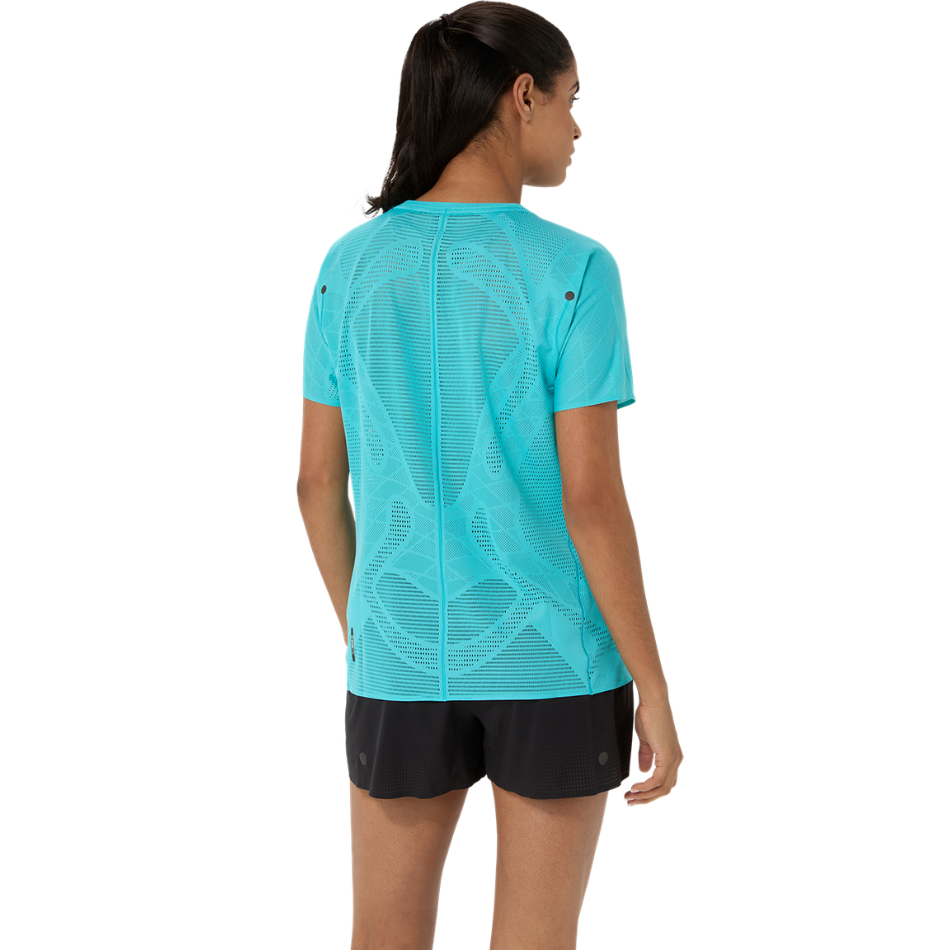 ASICS Women's METARUN Short Sleeved Top in Energy Aqua AW26