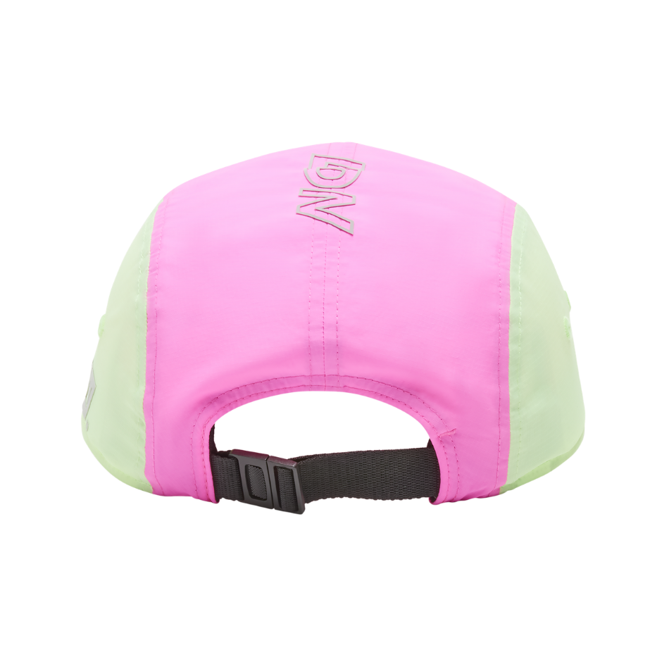 New Balance Unisex London Edition 5 Panel Everyday Trainer Hat in Pink Heat SS26