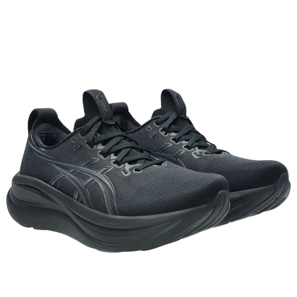 ASICS Women's GEL-NIMBUS 28 Running Shoes in Black/Graphite Grey AW26