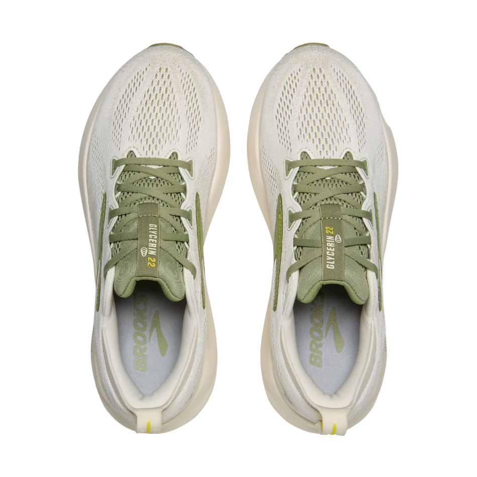 Brooks Men's Glycerin 22 Running Shoes in Coconut/Tea/Blazing Yellow AW25