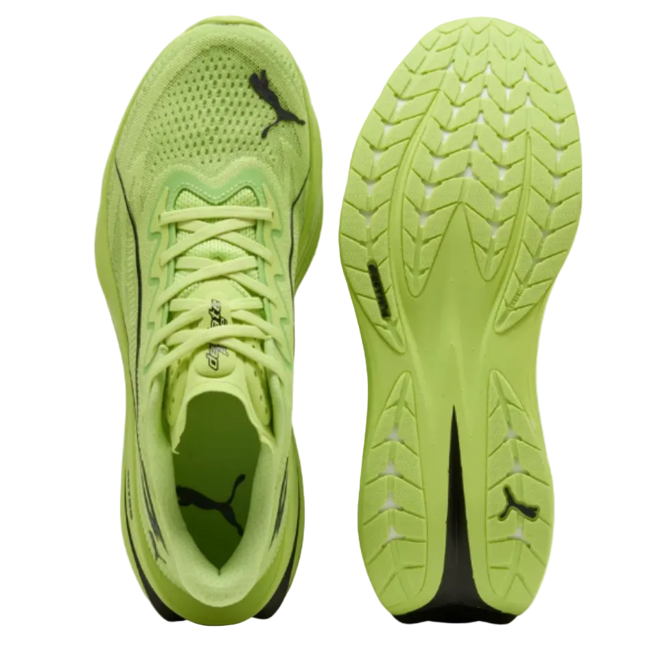 Puma Men's Deviate Pure Nitro Running Shoes in Sunny Lime/Lime Squeeze AW26