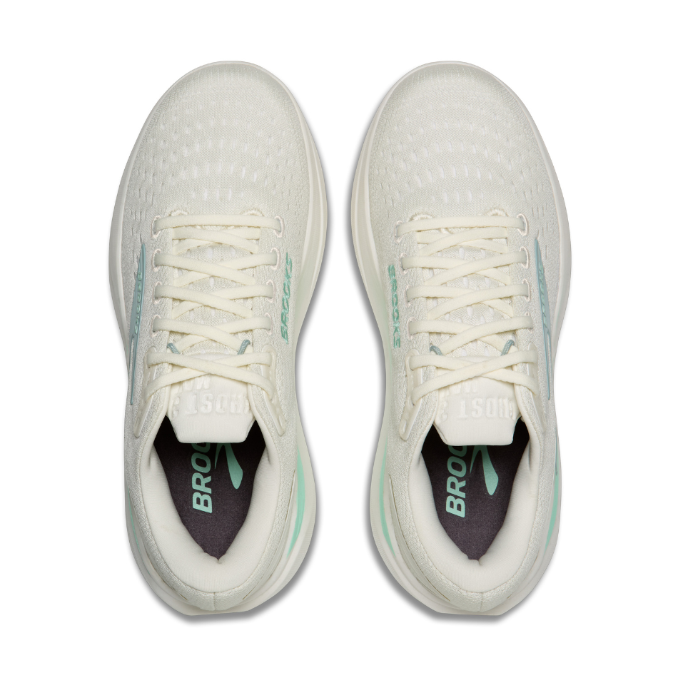 Brooks Women's Ghost Max 3 Running Shoes in Coconut/Yucca/Gray Mist SS26