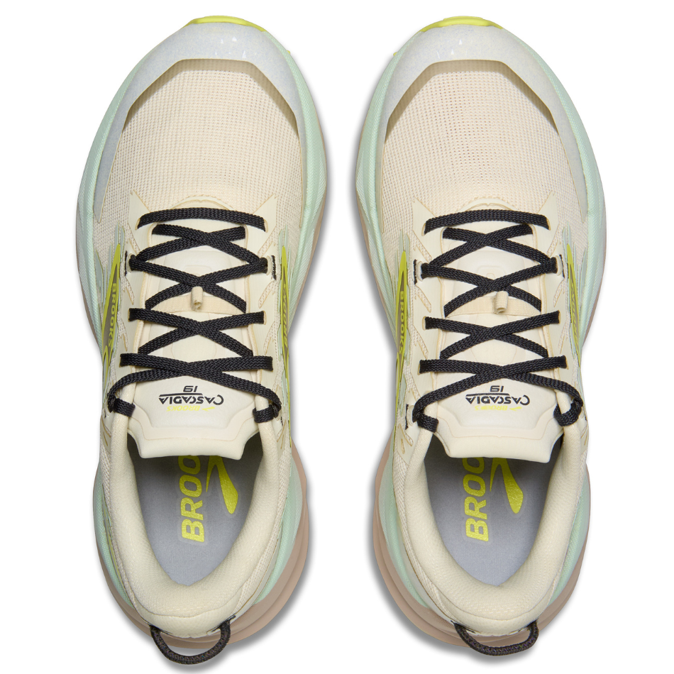 Brooks Women's Cascadia 19 Trail Running Shoes in Coconut/Misty Blue/Ebony AW25