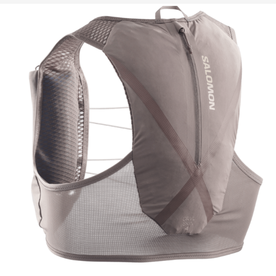 Salomon Unisex GRVL Skin 4 Running Vest in Iron/Silver Cloud SS26