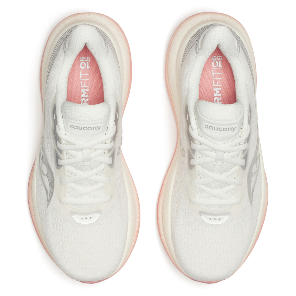 Saucony Women's Triumph 23 Running Shoes in Ivory/Mauve - Online Exclusive