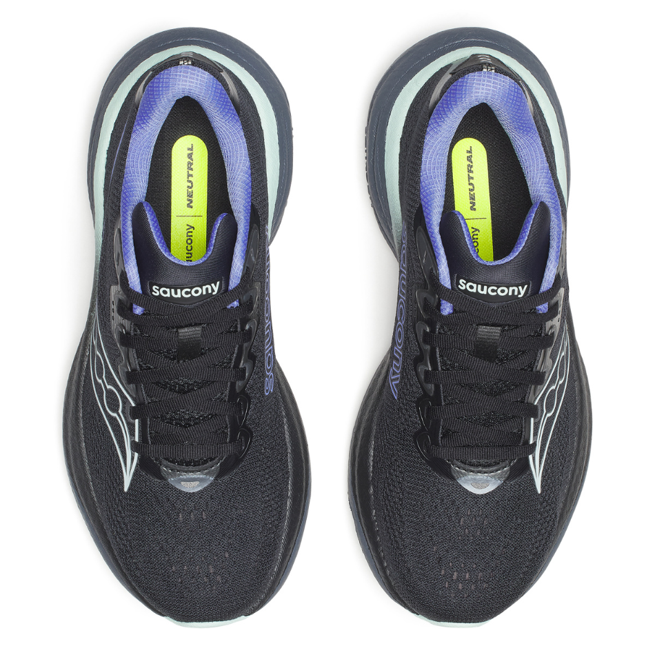 Saucony Women's Ride 19 Running Shoes in Black/Calm - Online Exclusive