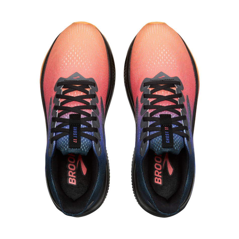 Brooks Men's Ghost 17 Running Shoes in Night/Blue/Papaya SS26