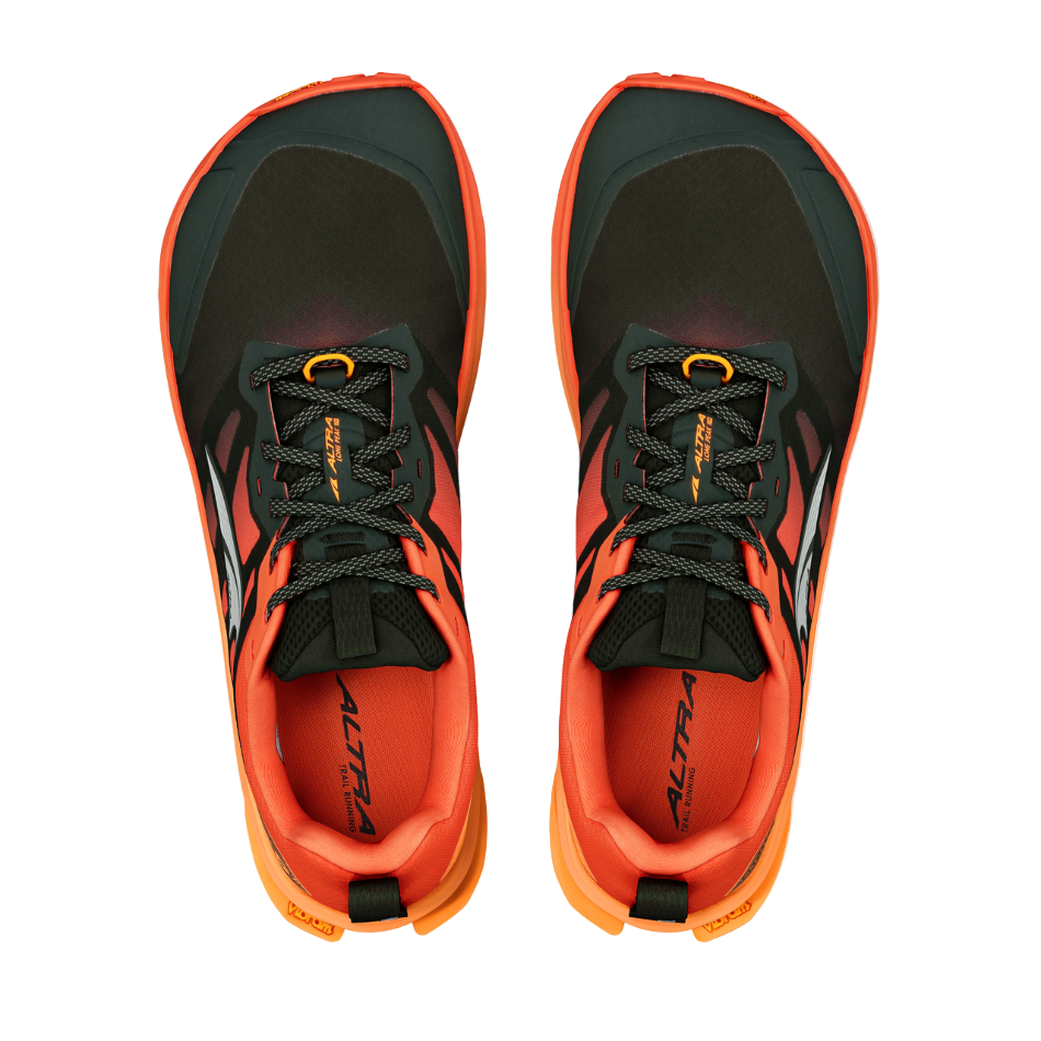Altra Men's Lone Peak 9+ Trail Running Shoes in Black/Orange SS26