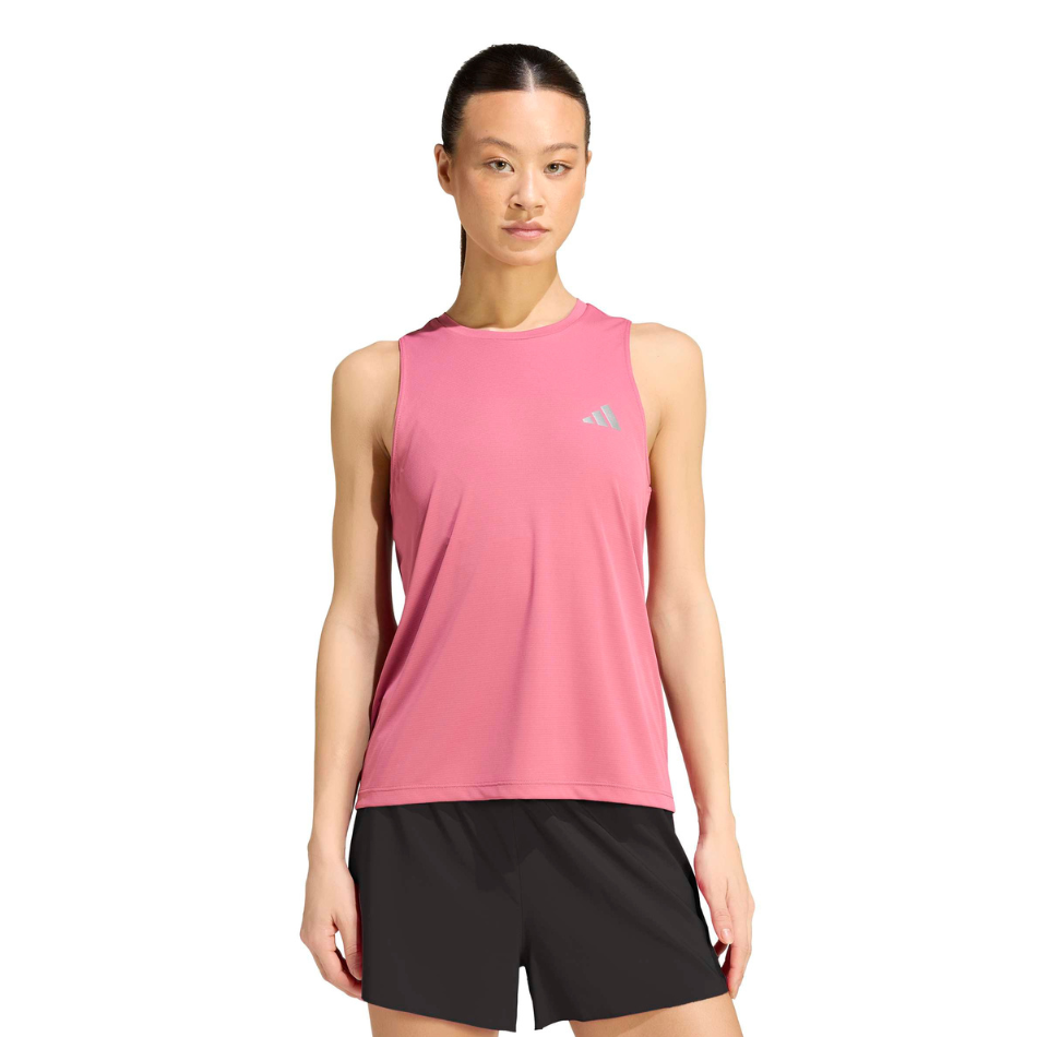 adidas Women's Run Essentials Tank in Dual Magenta AW26