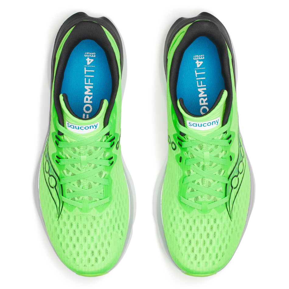 Saucony Men's Kinvara 16 Running Shoes in Slime/Black- Online Exclusive
