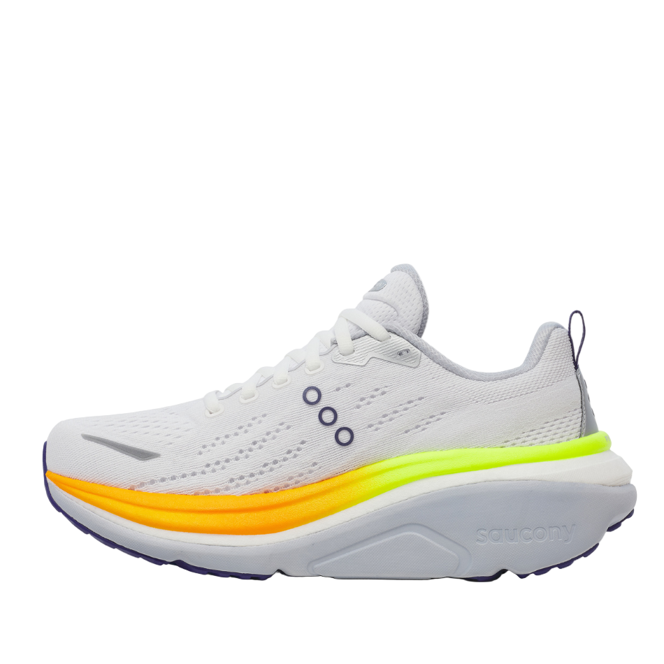 Saucony Women's Hurricane 25 Running Shoes in White-Frigid - Online Exclusive