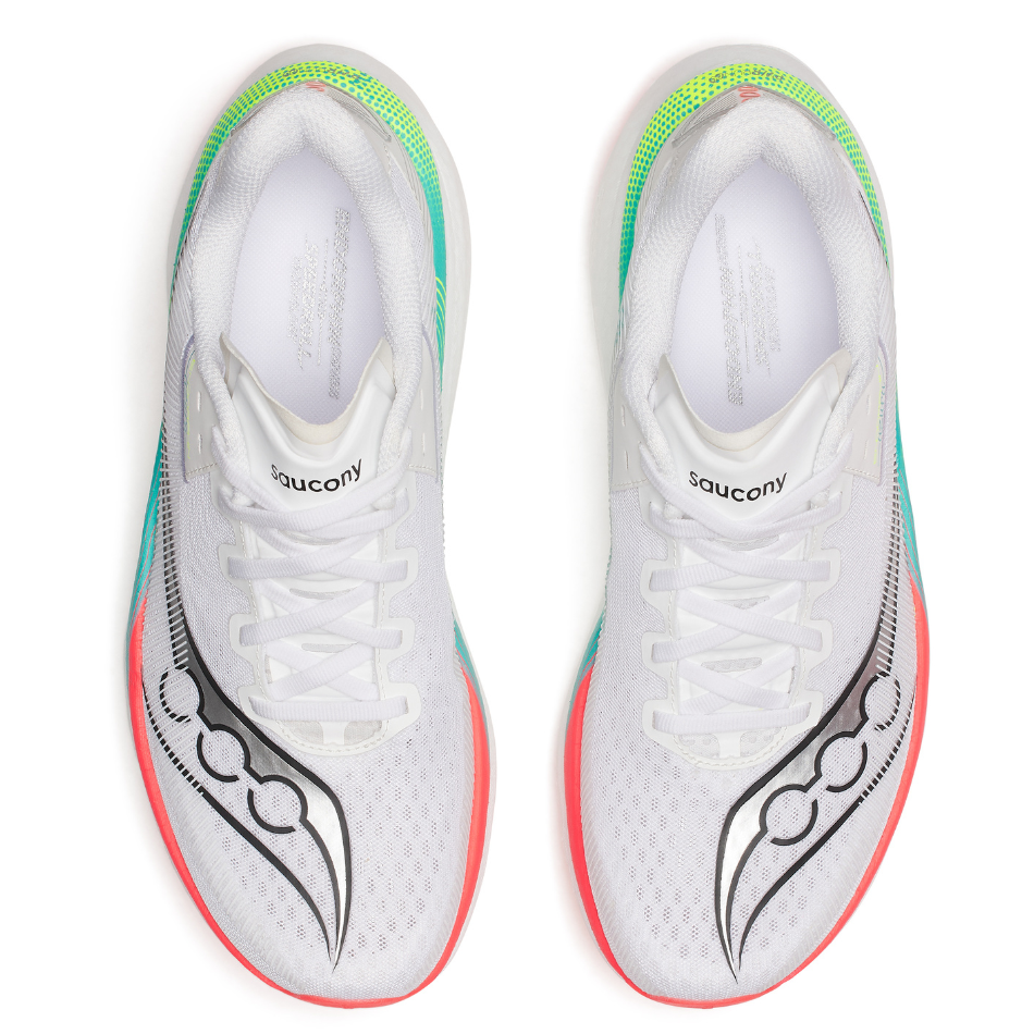 Saucony Men's Endorphin Azura Running Shoes in White/Multi AW26