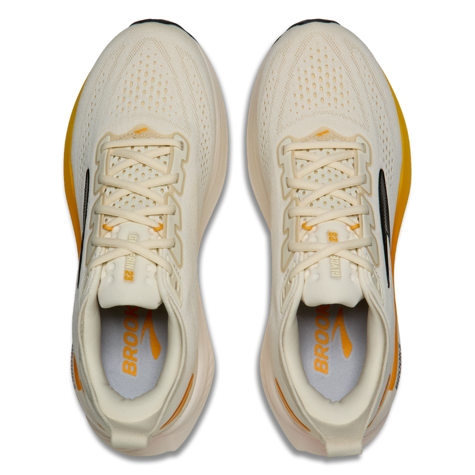 Brooks Men's Glycerin 23 Running Shoes in Arctic Wolf/Angora/Orange AW26