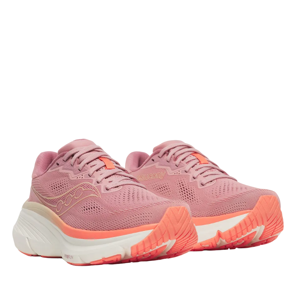 Saucony Women's Guide 19 Running Shoes in Mauve/Salmon SS26