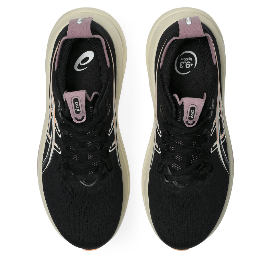 ASICS Women's GEL-NIMBUS 28 Running Shoes in Black/Taro Purple AW26