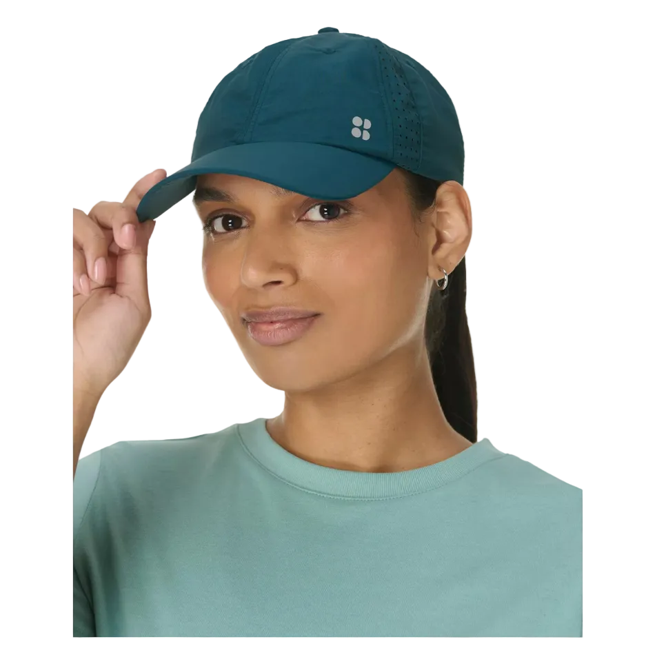 Sweaty Betty Swiftie Pace Cap in Deep Green SS26