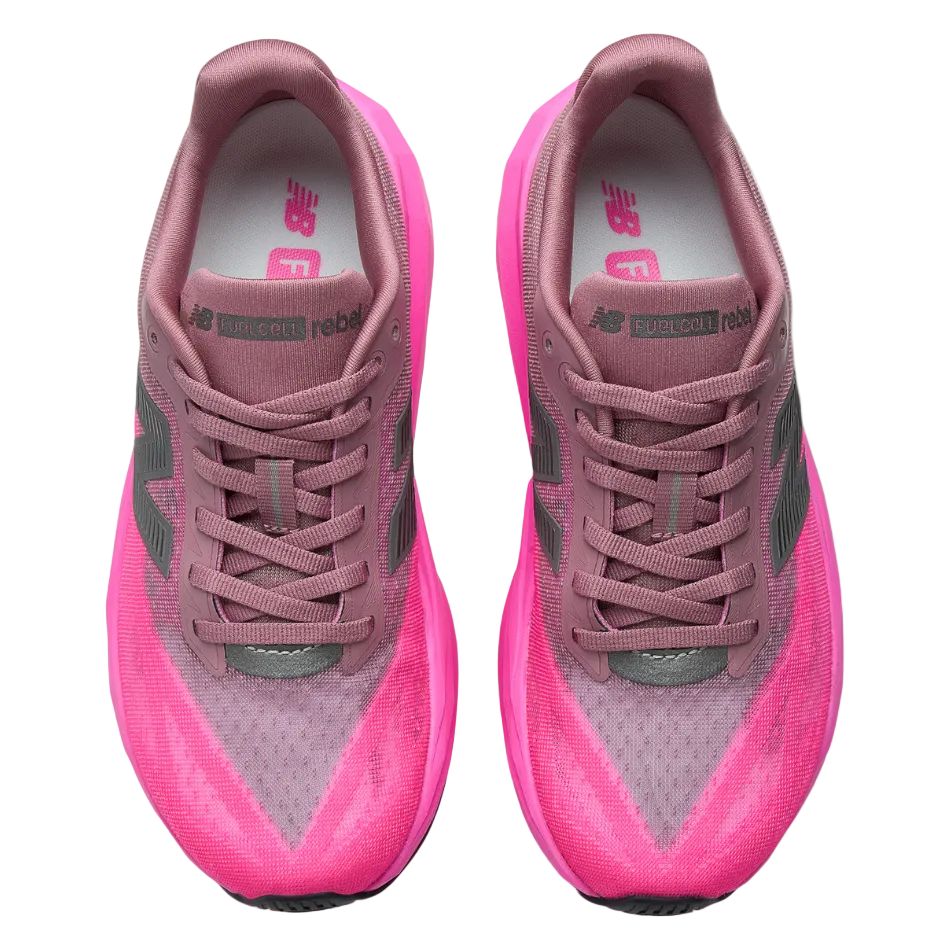 New Balance Women's FuelCell Rebel v5 Running Shoes in Pink Heat SS26