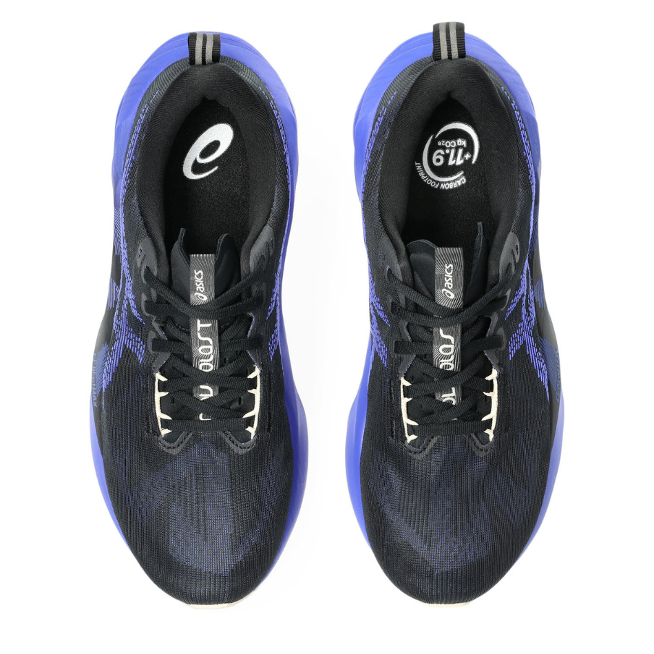 ASICS Men's NOVABLAST 5 Running Shoes in Black/Cobalt Burst SS26