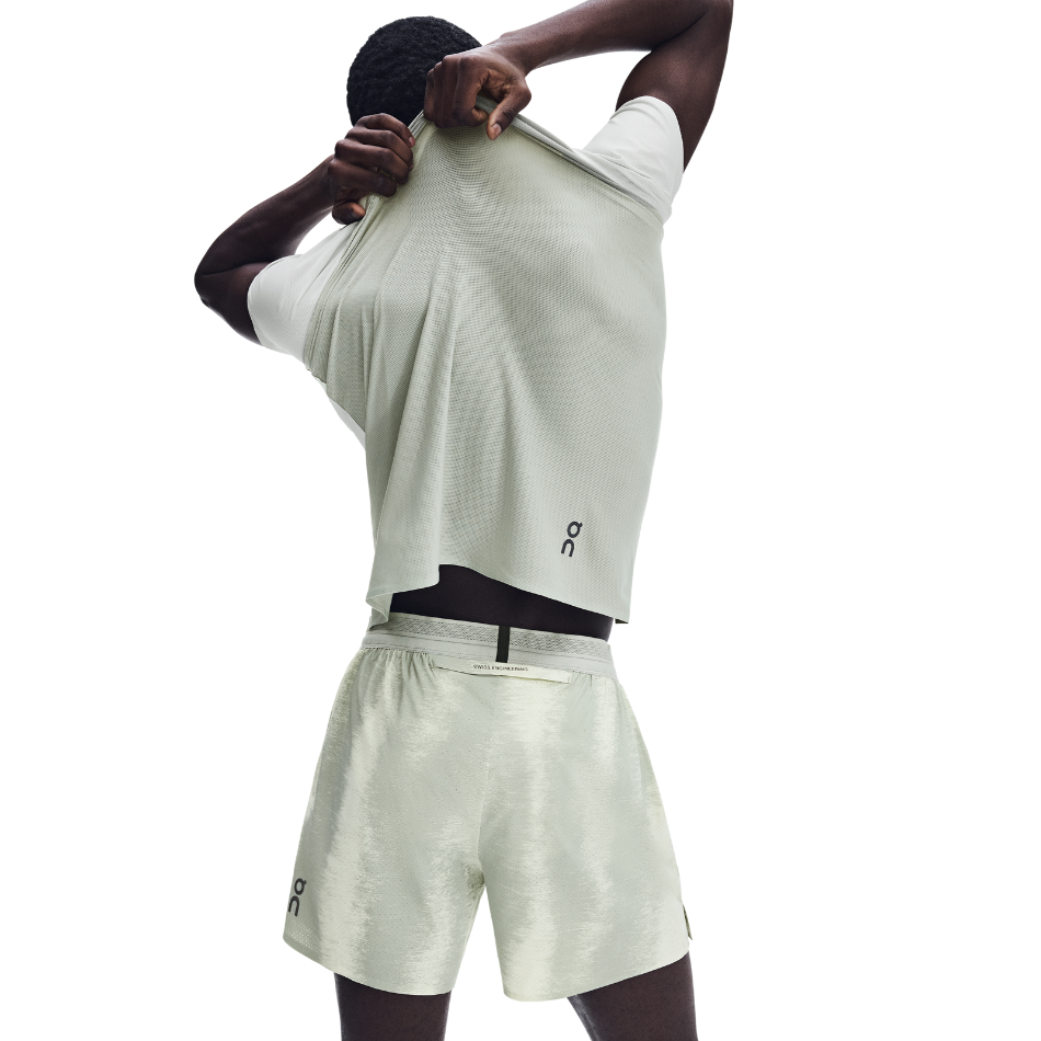 On Men's Performance Shorts Terra in Seedling/Tin SS26