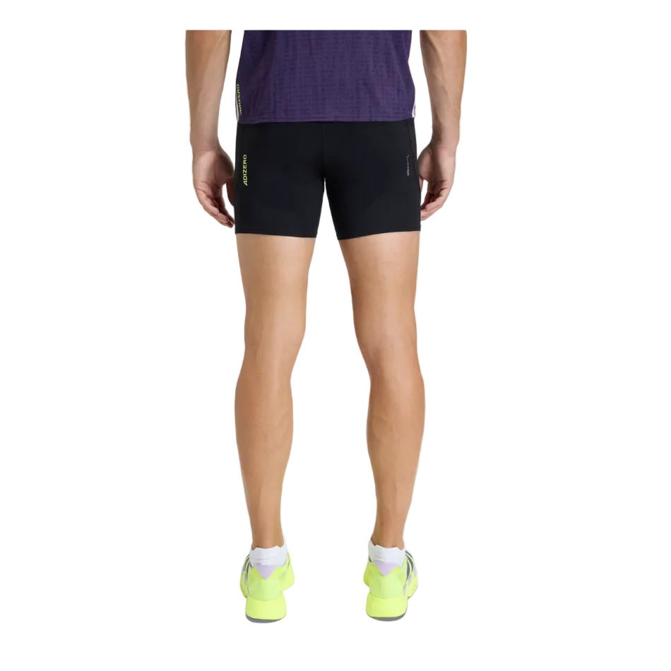 adidas Men's Adizero Running Short Pocket Tights in Black SS26