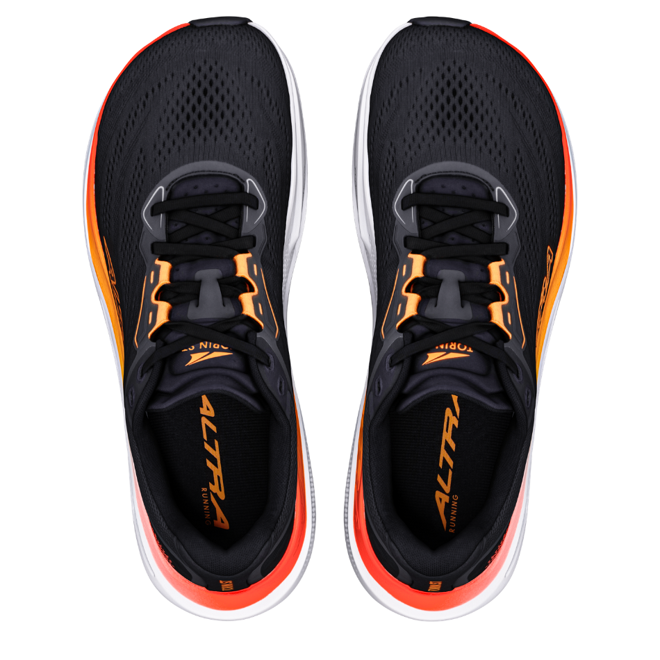 Altra Men's Torin 9 ST Running Shoes in Black/Orange Pop/Fiery Coral AW26