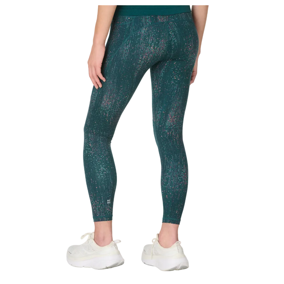 Sweaty Betty Power 7/8 Workout Leggings in Green Code Print SS26
