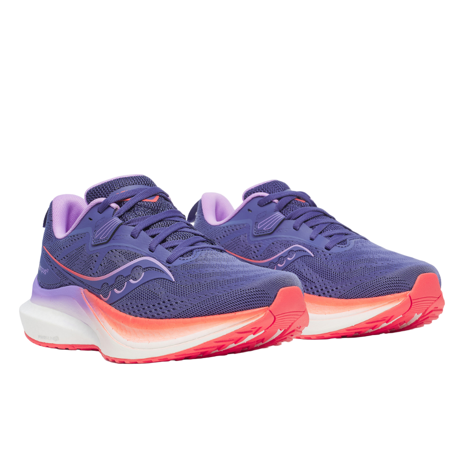 Saucony Women's Tempus 2 Running Shoes in Marine/Crocus - Online Exclusive
