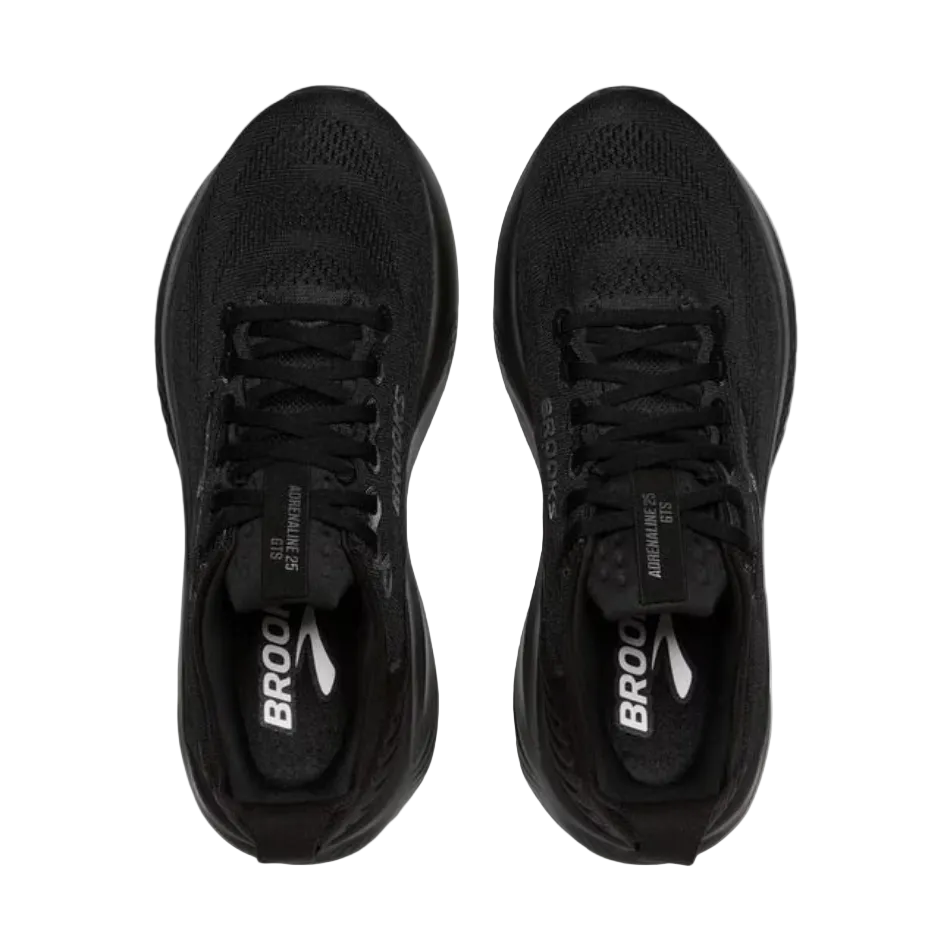 Brooks Men's Adrenaline GTS 25 Running Shoes in Black/Black/Ebony SS26