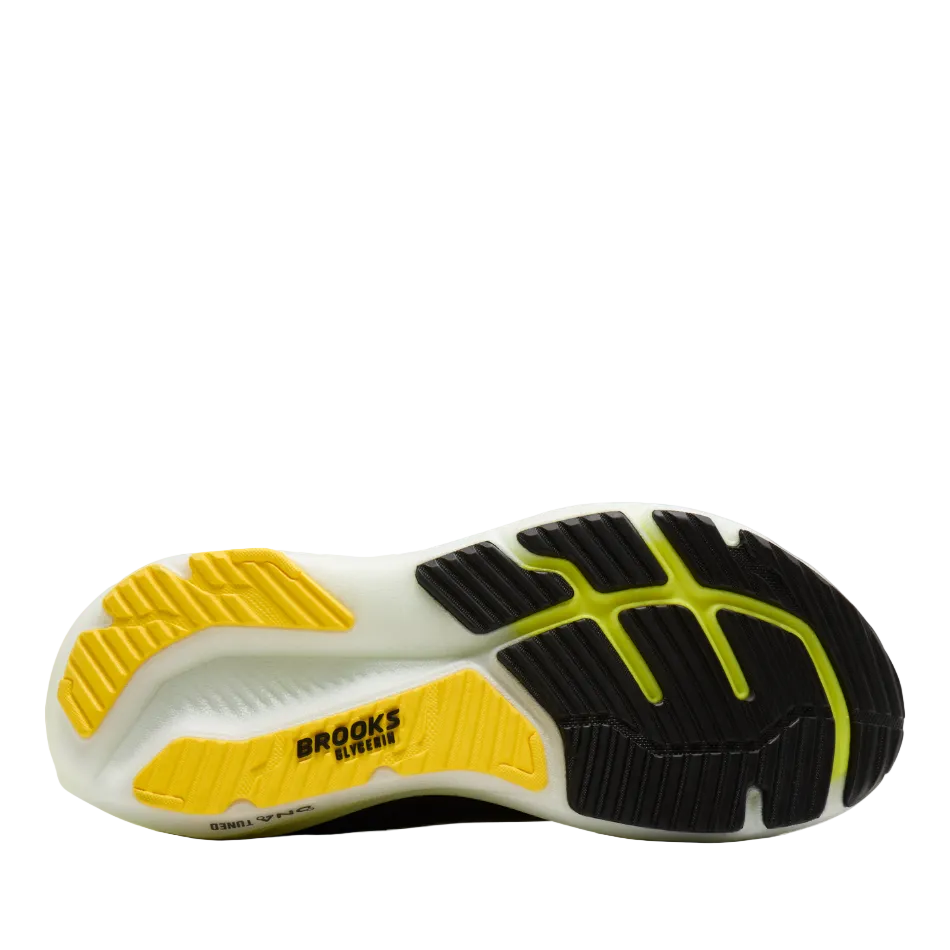 Brooks Men's Glycerin 23 Running Shoes in Black/Cyber Yellow/Nightlife AW26