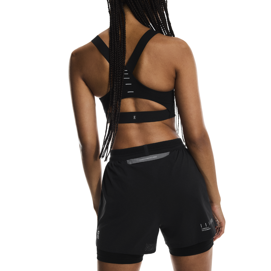 On Women's Performance Shorts Lumos in Eclipse/Black AW25