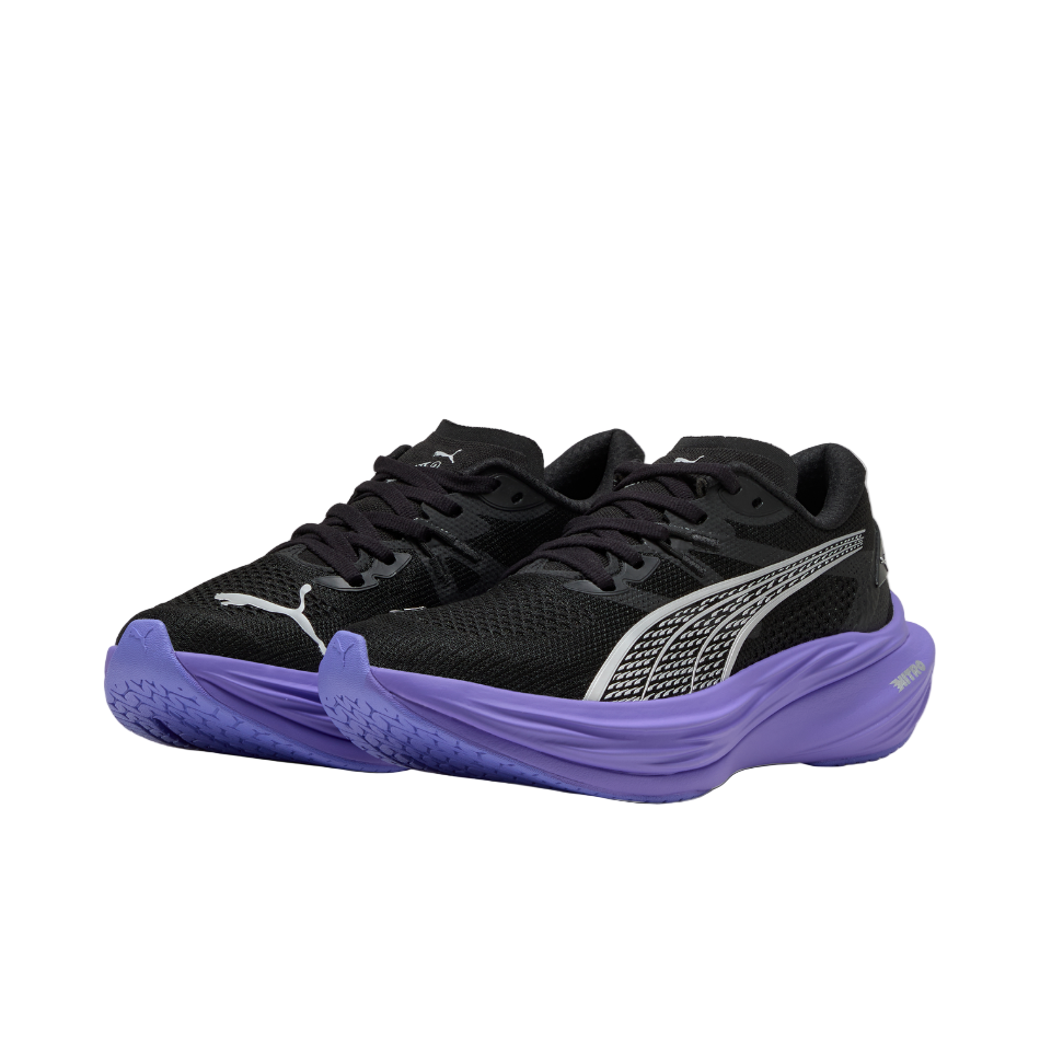 PUMA Women's Deviate NITRO 3 Running Shoes in PUMA Black/Dark Amethyst AW25