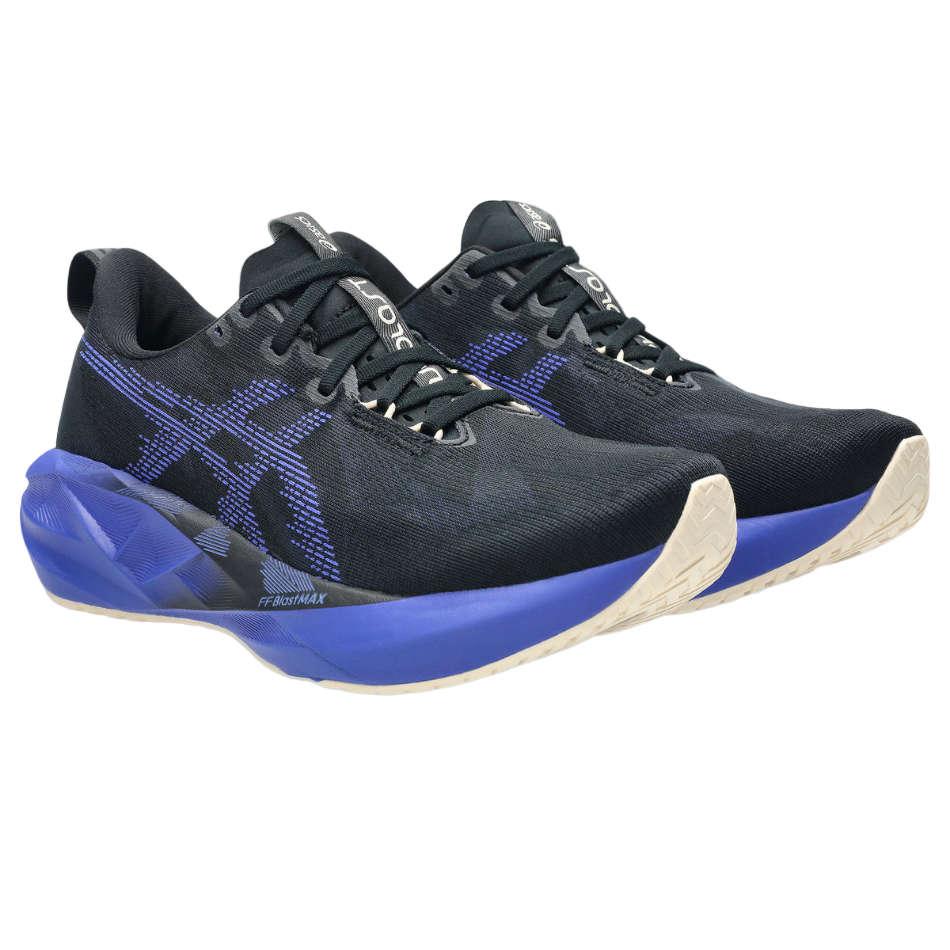 ASICS Men's NOVABLAST 5 Running Shoes in Black/Cobalt Burst SS26