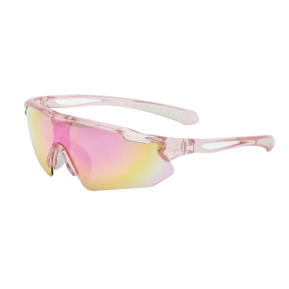 Hystride Unisex Speed Pro Sunglasses in Clear Pink