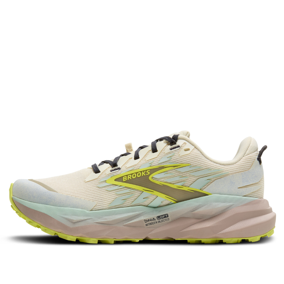 Brooks Women's Cascadia 19 Trail Running Shoes in Coconut/Misty Blue/Ebony AW25