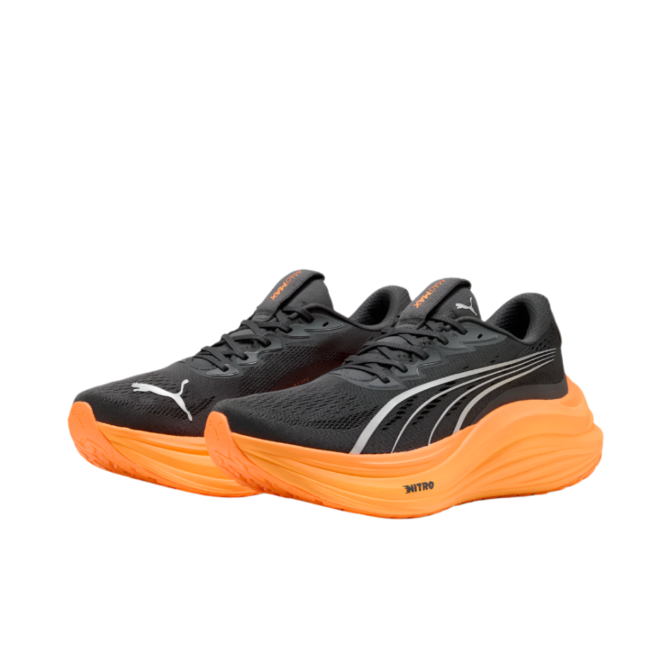 PUMA Men's MagMax NITRO Running Shoes in Dusky Gray/Heat Fire AW25