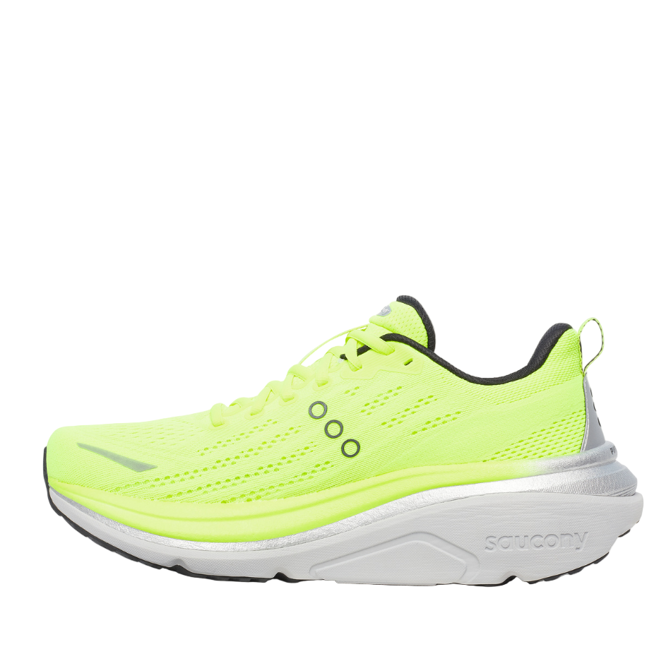 Saucony Men's Hurricane 25 Running Shoes in Citron/Black - Online Exclusive