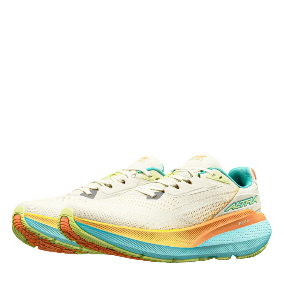 Altra Women's FWD Via 2 Running Shoes in Winter White/Green SS26