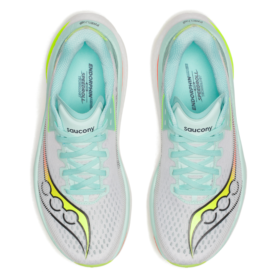 Saucony Women's Endorphin Azura Running Shoes in White/Splash SS26
