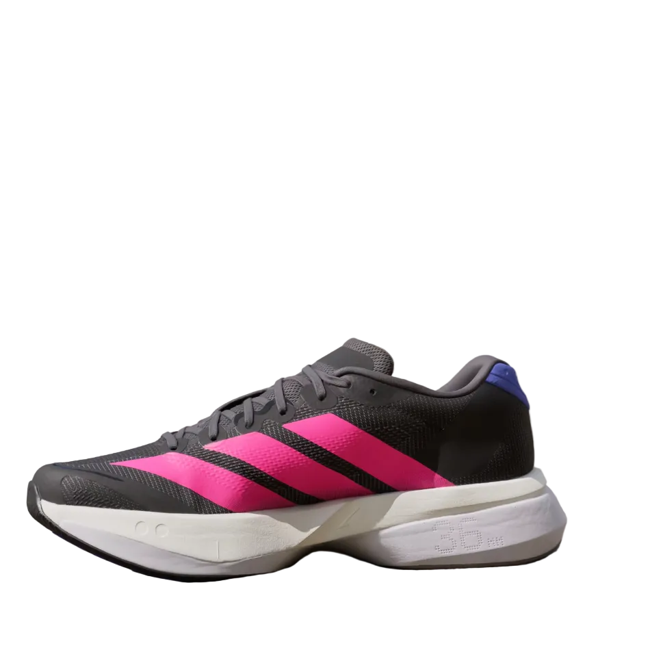 adidas Women's Boston 13 Running Shoes in Core Black/Lucid Pink/Cobalt Blue SS26