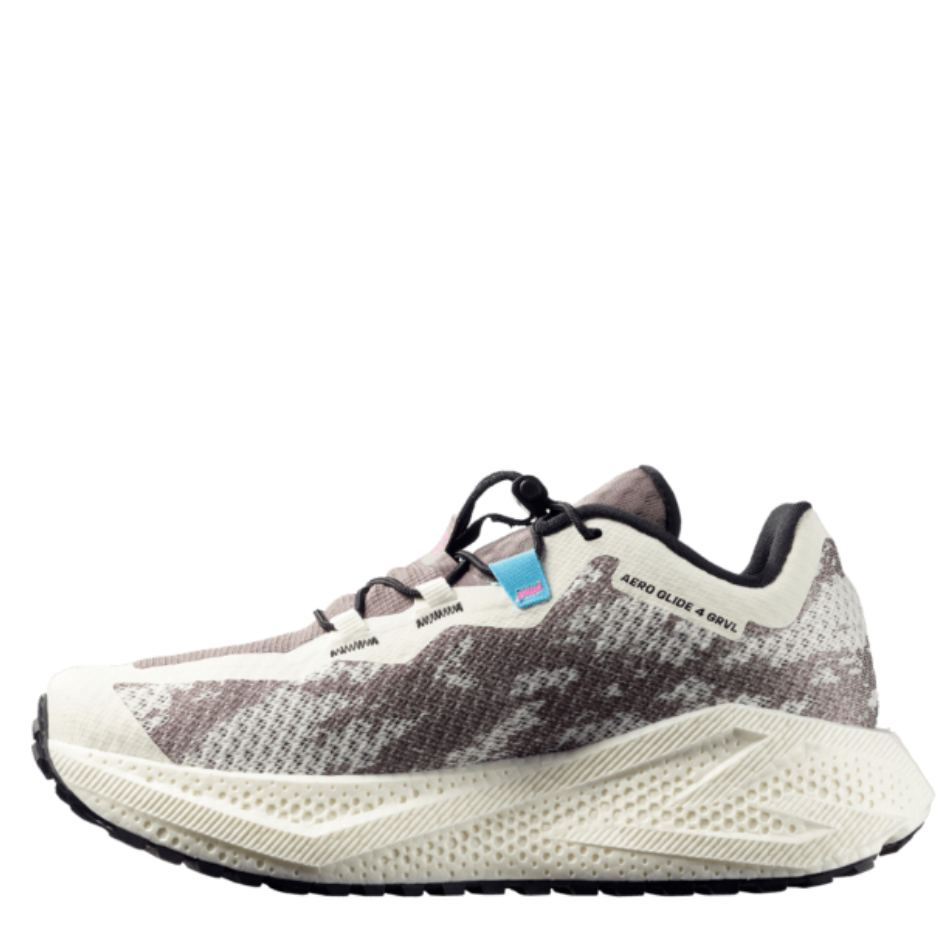 Salomon Women's Aero Glide 4 GRVL Running Shoes in Vanilla Ice/Black SS26