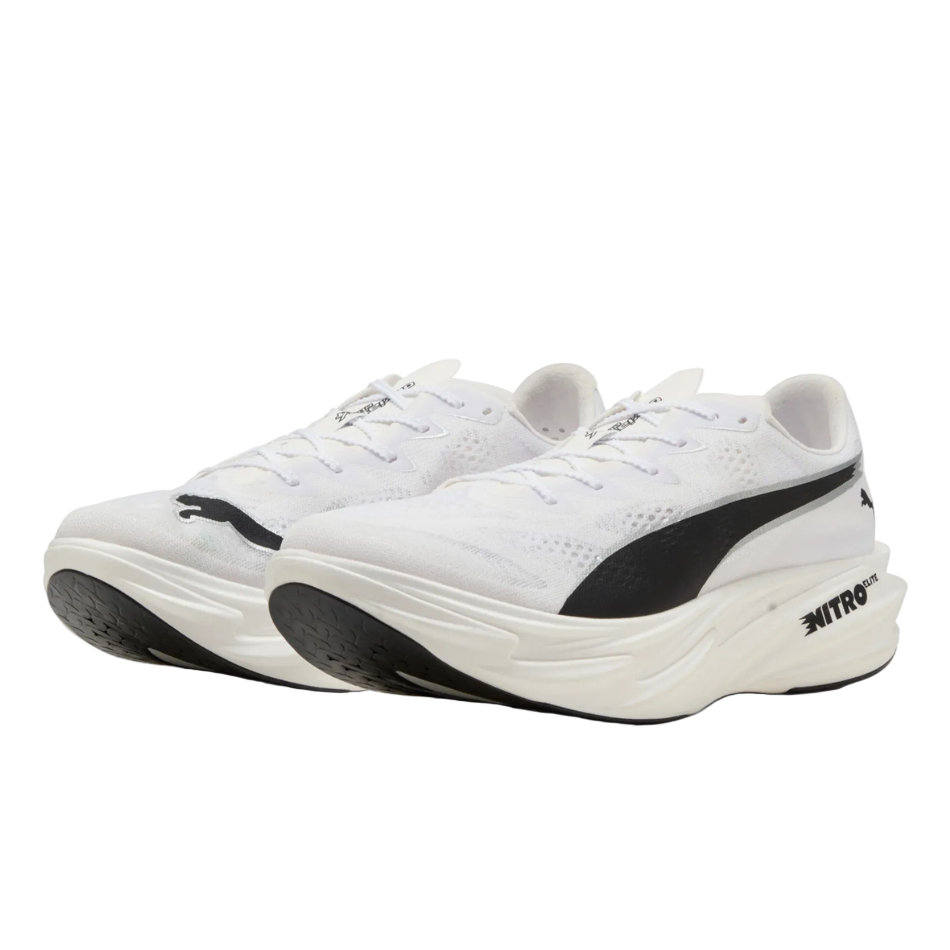PUMA Women's Deviate NITRO Elite 4 Running Shoes in PUMA White/PUMA Black SS26