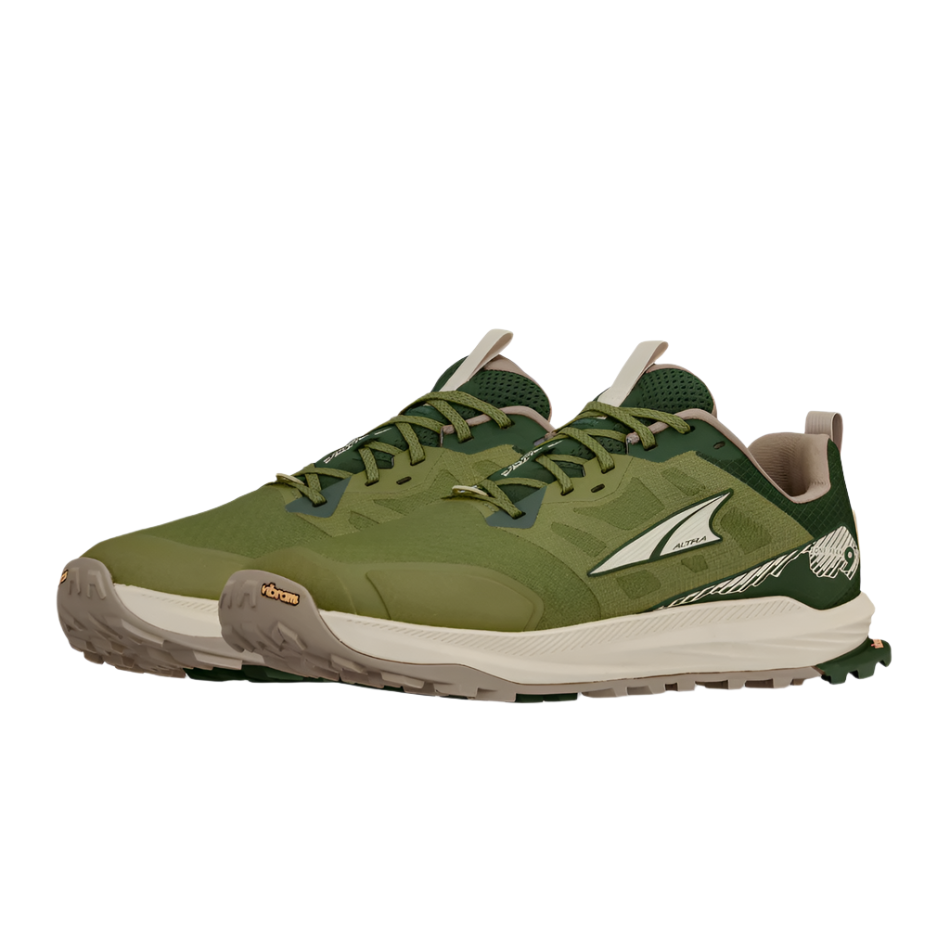 Altra Men's Lone Peak 9+ Trail Running Shoes in Green AW25