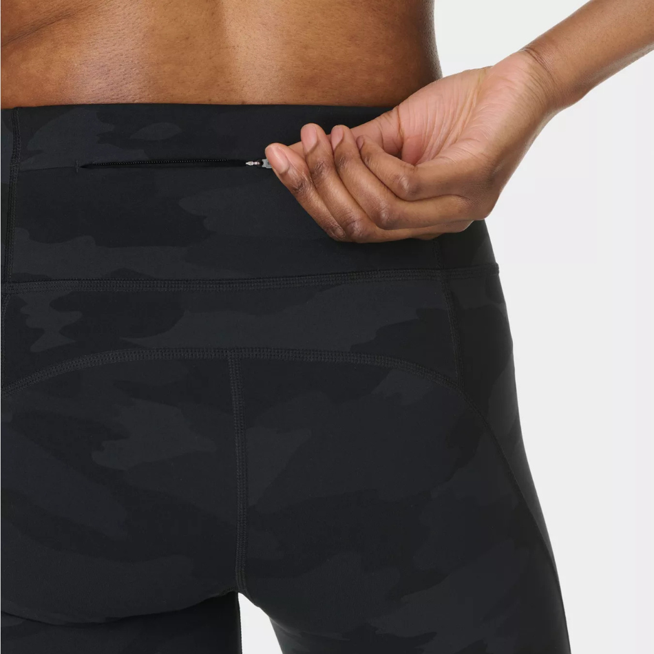 Sweaty Betty Power 7/8 Piping Workout Leggings in Ultra Black Camo Print AW26