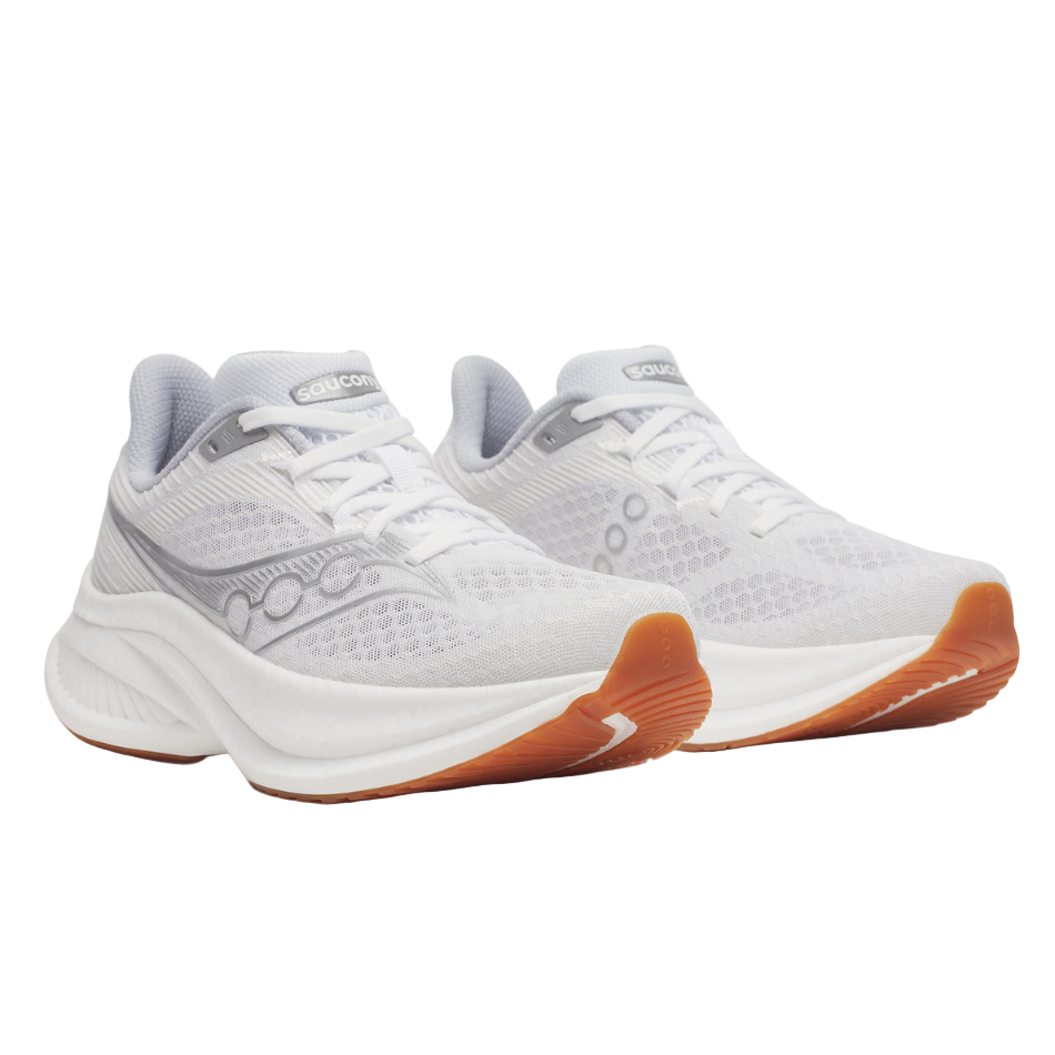 Saucony Women's Endorphin Speed 5 Running Shoes in White/Gum - Online Exclusive