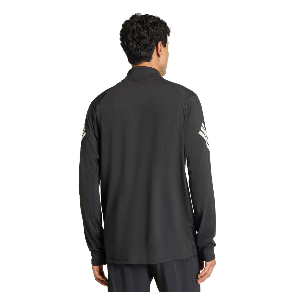 adidas Men's Adi365 Long Sleeved Zip Top in Black AW26