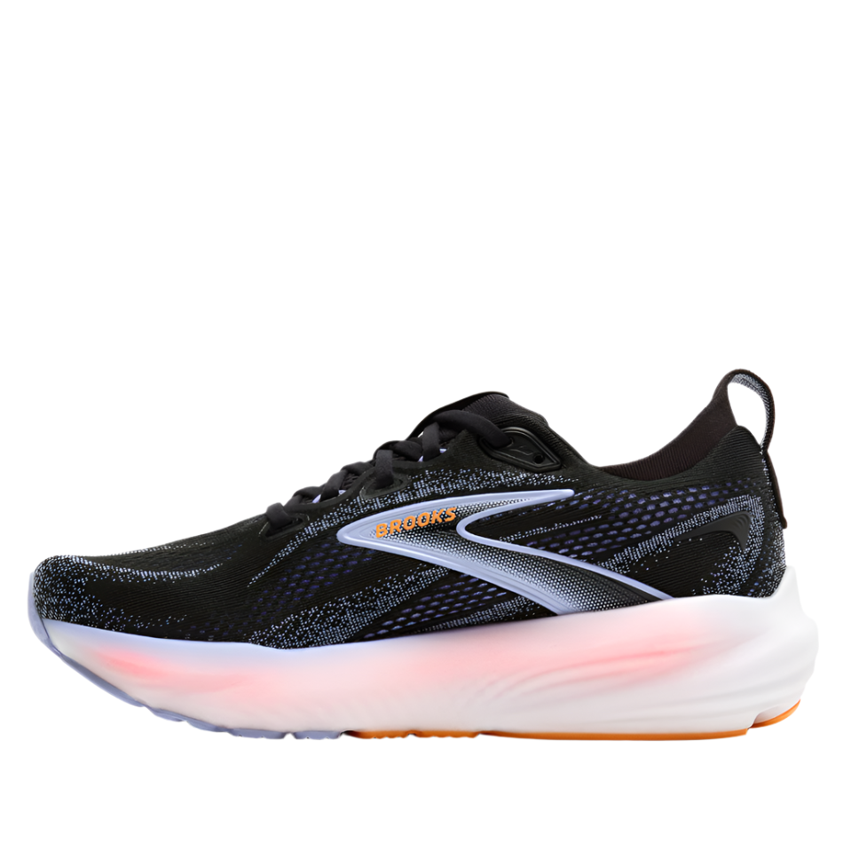 Brooks Women's Glycerin 22 Running Shoes in Black/Blue Heron/Orange AW25